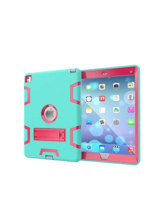 Protective Case Cover With Kickstand For Apple iPad mini 7.9-Inch Aqua/Pink - Image 1
